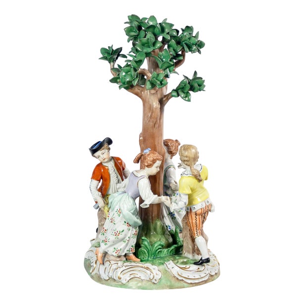 Porcelain Sculpture, Dresden, Germany, Early 1900s For Sale