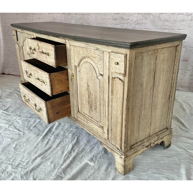 19th Century English Bleached English Oak Cabinet, Buffet, Sideboard For Sale - Image 14 of 16