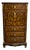 19th Century Secretary Desk in Marquetry of Fine Woods For Sale