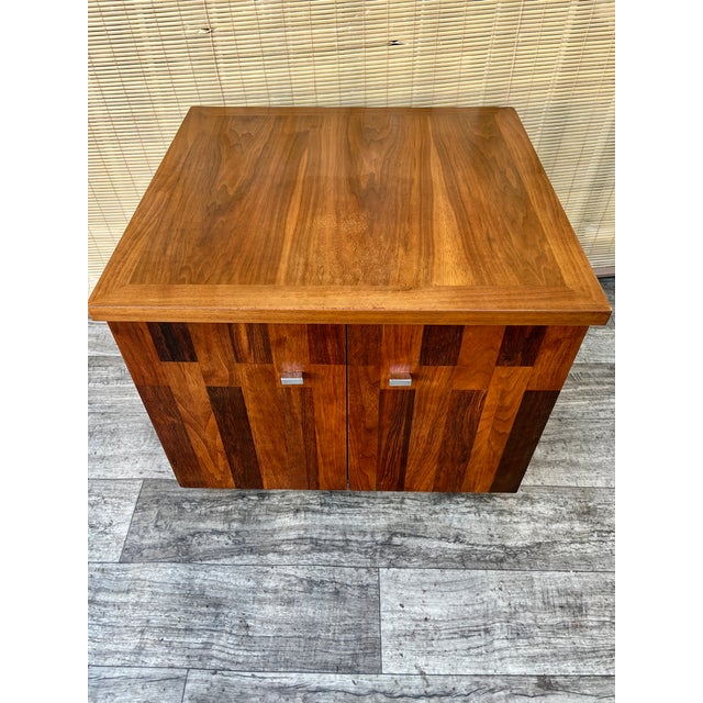 Wood Mid-Century Modern Brutalist-Inspired Side Table by Lane Furniture. Early 1970s For Sale - Image 7 of 18