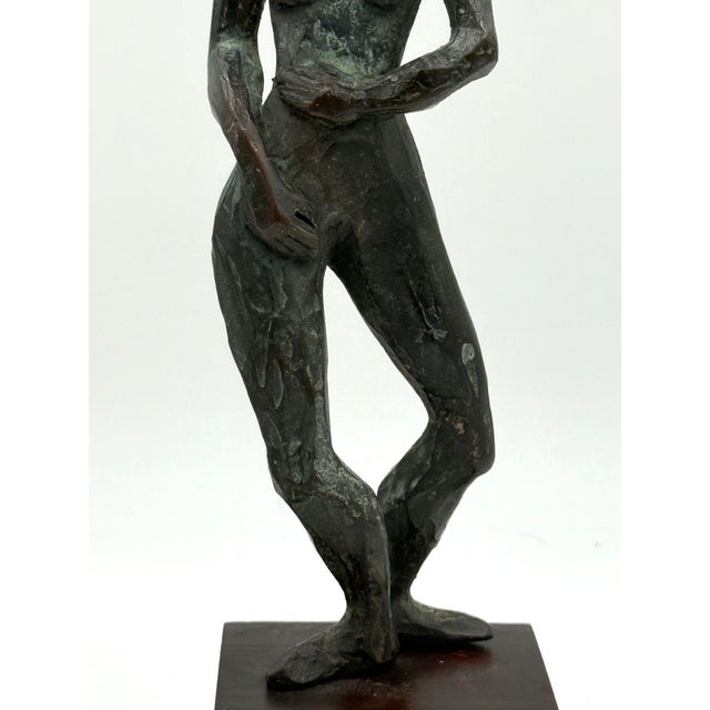 Vintage MCM Brutalist Bronze Sculpture For Sale - Image 4 of 12