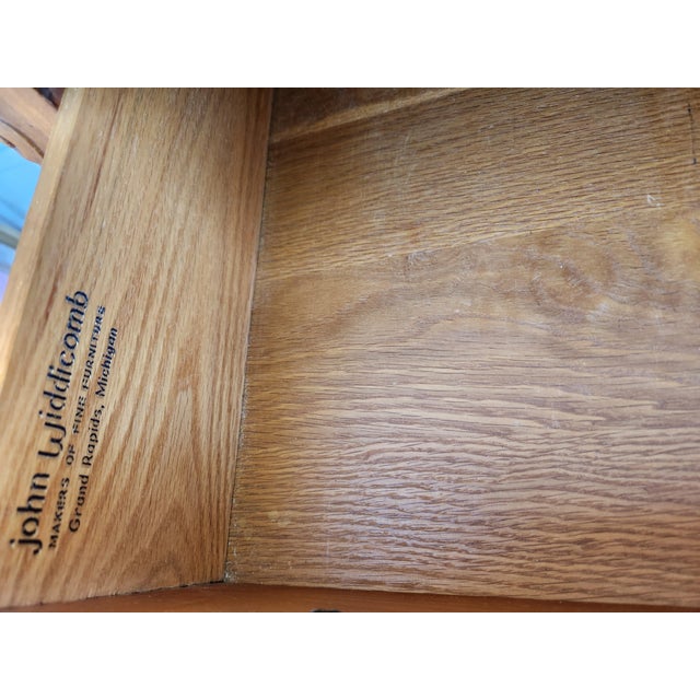 French Provincial Vintage John Widdicomb Highboy Dresser For Sale - Image 3 of 10