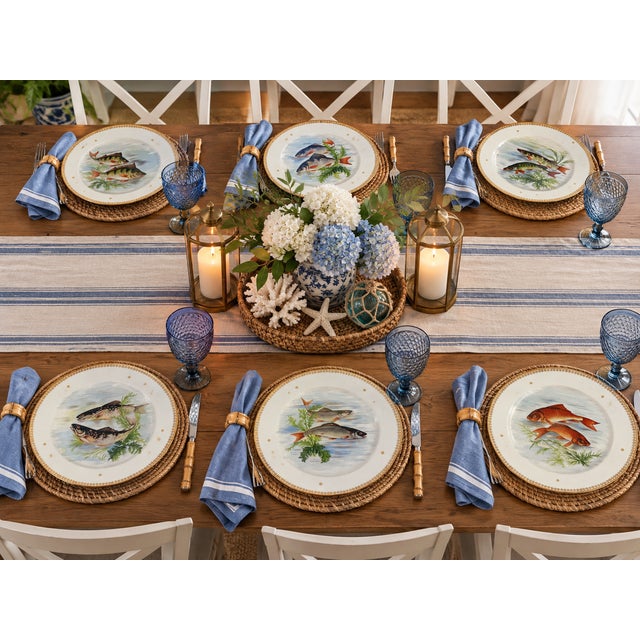Late 19th Century French Limoges Charles Ahrenfeldt Fish Dinner Plates, Set of Six For Sale - Image 16 of 16