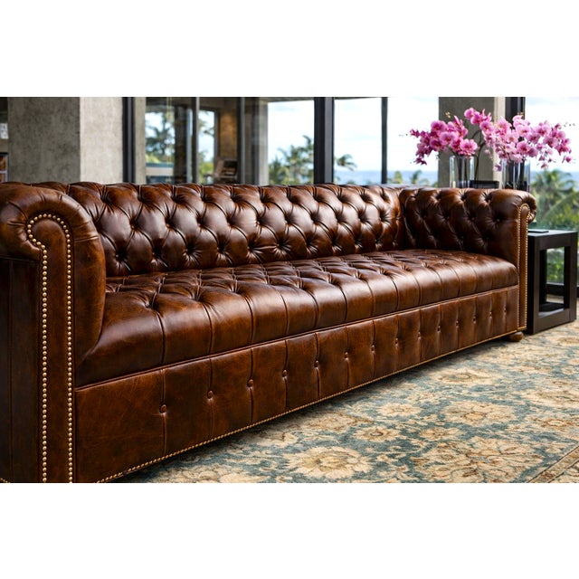 The Belair 108" Chesterfield Sofa is an amazing and classic design for any interior concept. Produced from a solid alder...