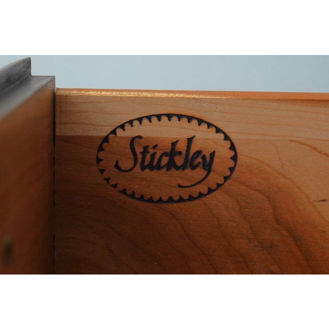 Stickley Cherry 2 Piece Secretary Desk W. Bookcase For Sale - Image 16 of 18