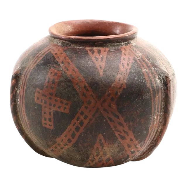 Early 20th Century South American Earthenware Pottery Vessel For Sale