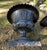Antique Classical Cast Iron Garden Planters Urns- a Pair For Sale - Image 9 of 12