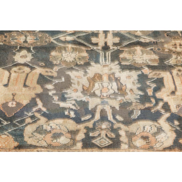 Persian Authentic 19th Century Persian Sultanabad Handmade Wool Rug For Sale - Image 3 of 5