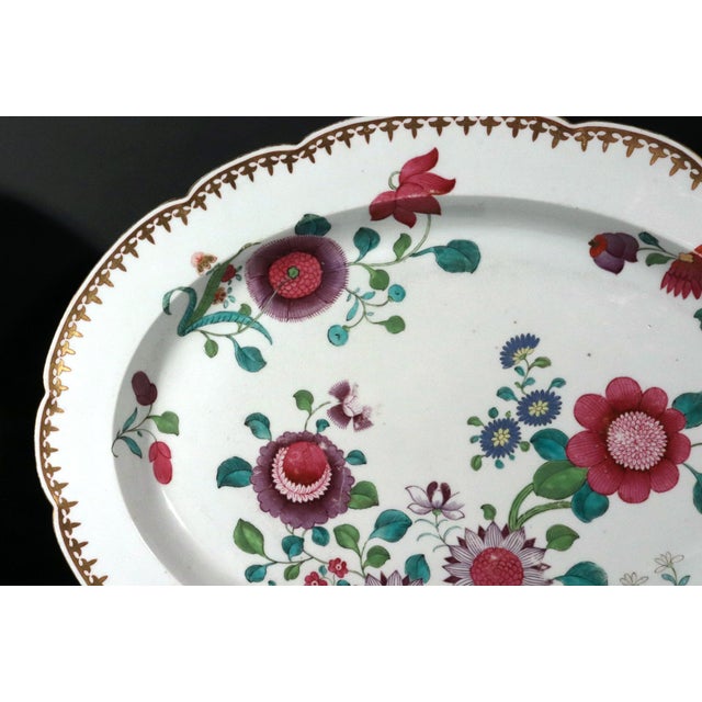 Barr, Flight & Barr Worcester Porcelain Serving Dishes, Famille Rose Taste For Sale - Image 4 of 14