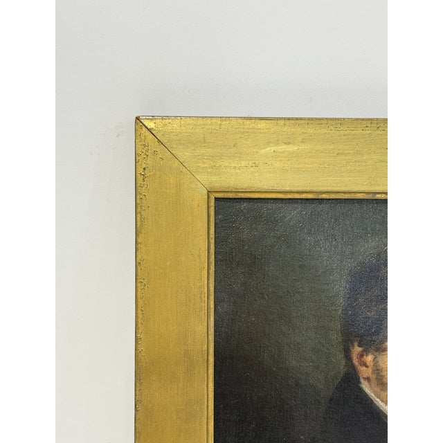 Wood American School Portrait of a Federalist Gentleman C. 1825-1845 For Sale - Image 7 of 8