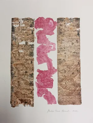 André-Pierre Arnal, Composition, Mixed Media on Paper, 2012