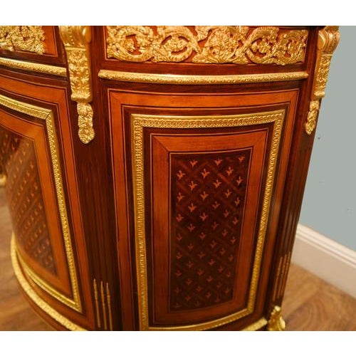 Stone French Empire Demi-Lune Commodes, Set of 2 For Sale - Image 7 of 12