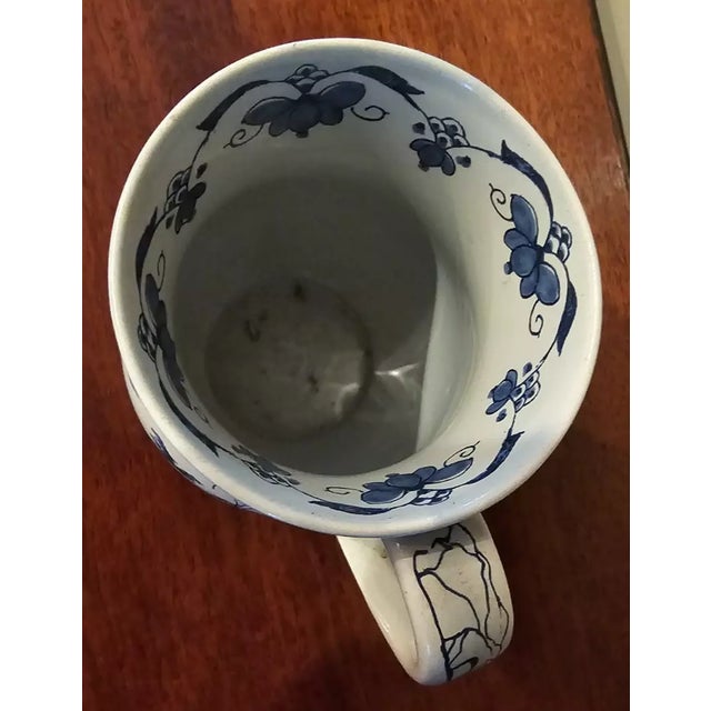Late 20th Century Oud Delft Holland Colonial Williamsburg Hand Painted Bell Shaped Mug For Sale In Cleveland - Image 6 of 8