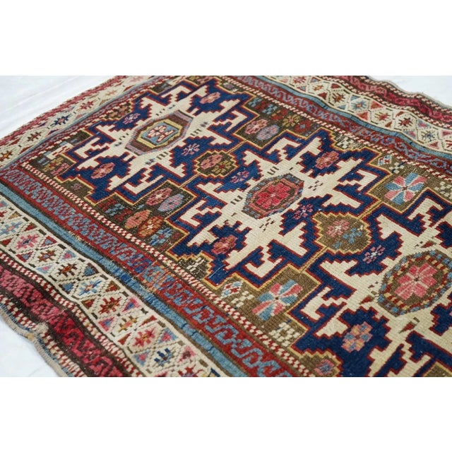 Textile Antique Shirvan Rug 2'7'' x 3'2'' For Sale - Image 7 of 11
