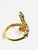 Baroque Bochic “Orient” Vintage Serpent Fancy Sapphire & Ruby Bangle - 18K Gold & Silver For Sale - Image 3 of 14