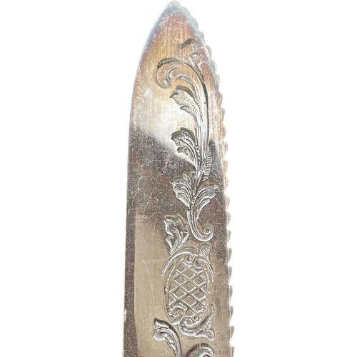 Early 20th Century Vintage Silver-Plated Meat Carving Knife For Sale - Image 5 of 8