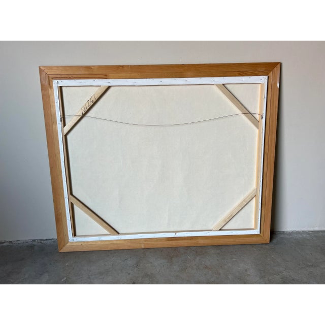 1980's Lee Reynolds Tropical - Coastal Garden Landscape Painting, Framed For Sale - Image 12 of 13