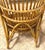 Pair of Italian Mid-Century Rattan High-Back Lounge Chairs, Style Franco Albini For Sale - Image 9 of 11
