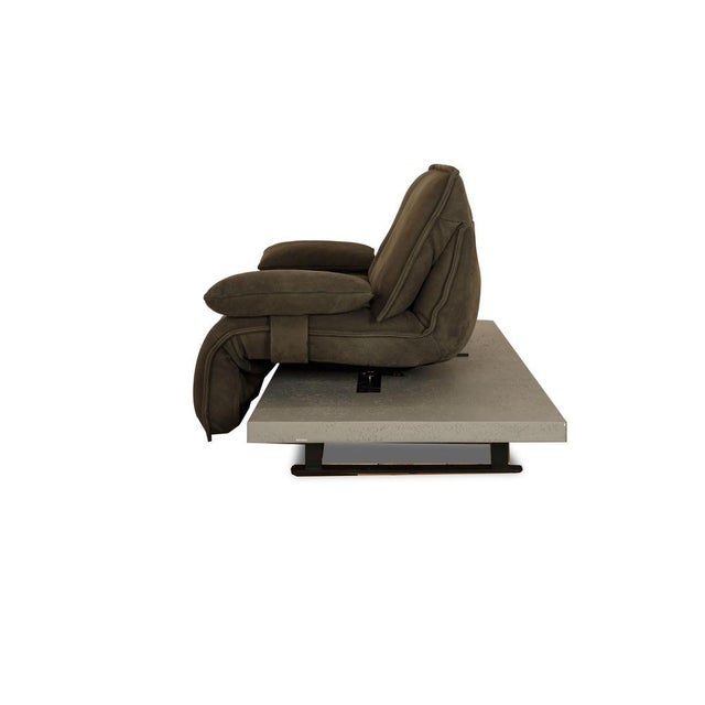 Free Motion Edit 2 Leather Two Seater Green Grey Sofa from Koinor For Sale - Image 16 of 17
