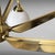 Mid 20th Century Stilnovo Style Italian Brass Six-Light Chandelier With Opaline Glass Globes For Sale - Image 13 of 18