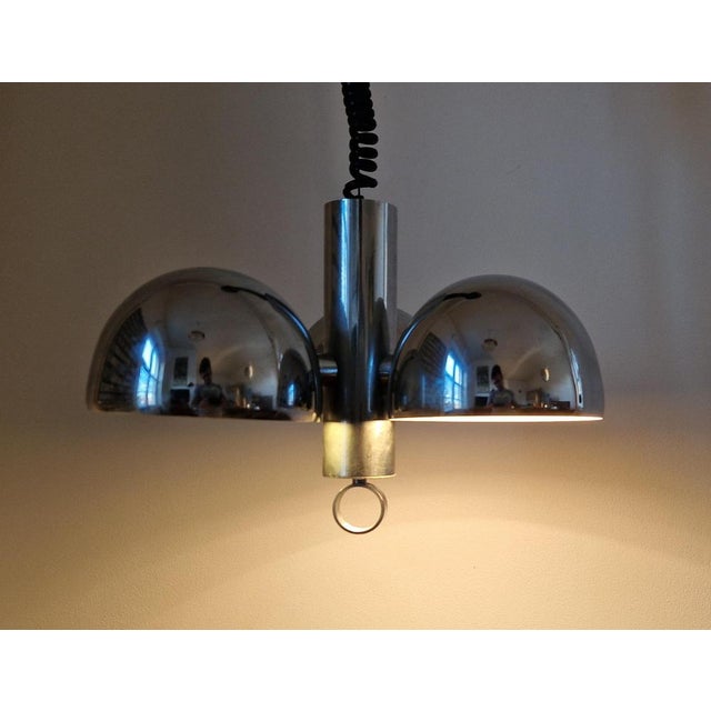 Mid-Century Space Age Chrome Chandelier from Hillebrand, Germany, 1970s For Sale - Image 16 of 18