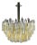 Large Two Tone Gold Yellow and Clear Camer Light Fixture For Sale - Image 9 of 9