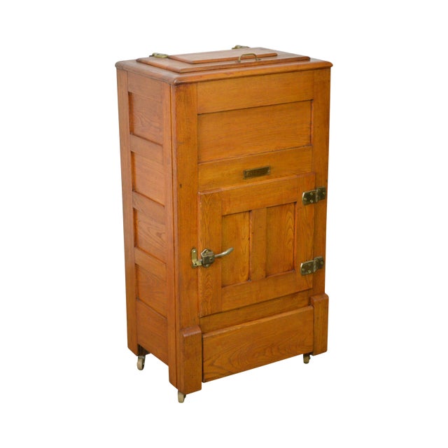 Garland Antique Golden Oak Ice Box Chairish
