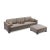 Metal Brown 3-Seater Sofa For Sale - Image 7 of 7