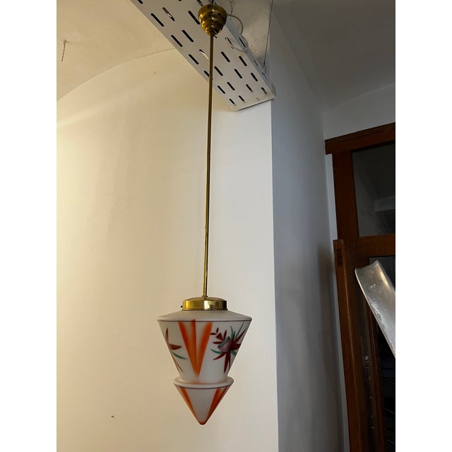 Art Deco Pendant with Spatter Decor, Austria, 1940s For Sale - Image 4 of 10