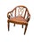 Brown Late 20th Century Pair of Traditional Walnut Leather Upholstered Armchairs With Cabriole Scroll Arms For Sale - Image 8 of 10