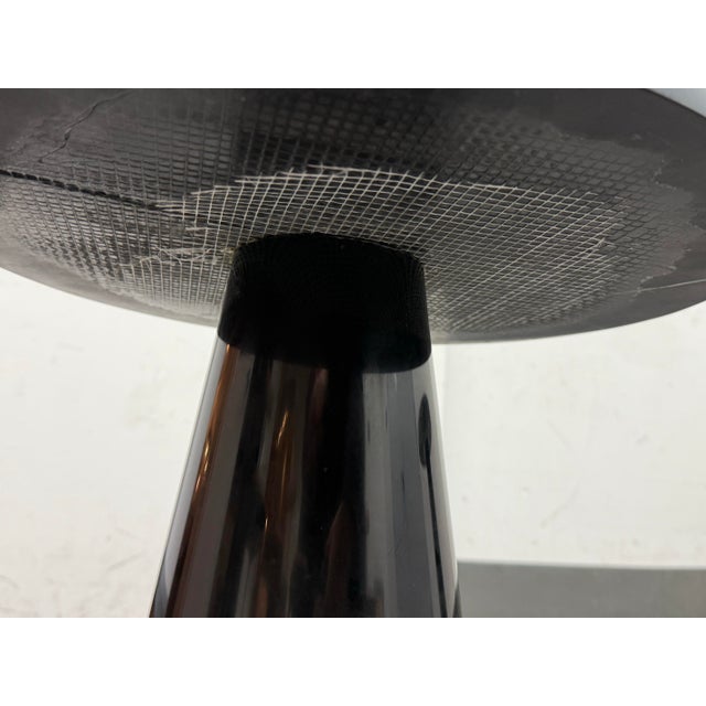 Michael Oren Designs Marquina Marble Pedestal Side Table For Sale In San Francisco - Image 6 of 12