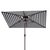2020s Athens 6.5X10Ft Rectangle Crank Umbrella, Navy With White Understripe For Sale - Image 5 of 7