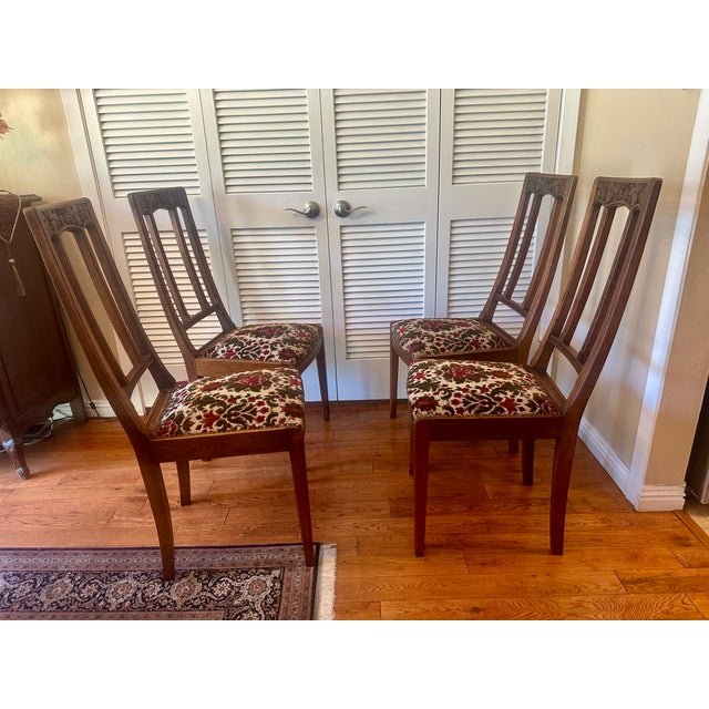 French Art Nouveau Chairs -Set of Four For Sale - Image 4 of 16