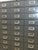 Dark Gray Mid 20th Century Industrial Steel Flat File Cabinet With 27 Label-Pull Drawers For Sale - Image 8 of 12