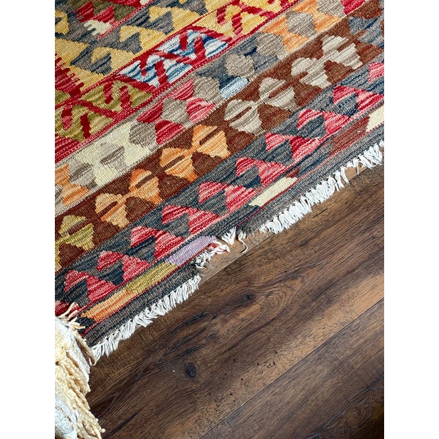 1990s Vintage Abc Carpet Home Couch Cover Tribal Tapestry Throw 90s For Sale - Image 5 of 6