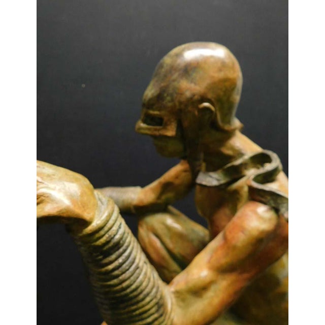 Renzo "A Solid Thought" Bronze Sculpture Hand Signed Great Decoration Artwork For Sale - Image 4 of 18