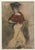 Gerhard Gyllenhammar, Lady, 1912, Pastel & Charcoal Drawing For Sale - Image 3 of 7