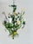 Mid-Century Modern Italian Painted Tole Daisy Chandelier by Sergio Terzani, 1970s For Sale - Image 3 of 15