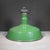 Benjamin 16" Enameled Porcelain Green Industrial Pendant Lights c.1950-Set of Two For Sale - Image 9 of 11