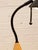 Vintage Postmodern Black & Wood Cone Desk Lamp For Sale - Image 10 of 11
