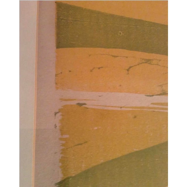 Mid 20th Century Framed Abstract Print Titled "Beach Forms" by Listed Artist Edie (Edythe) Sheldon (1921-2017) For Sale - Image 5 of 10