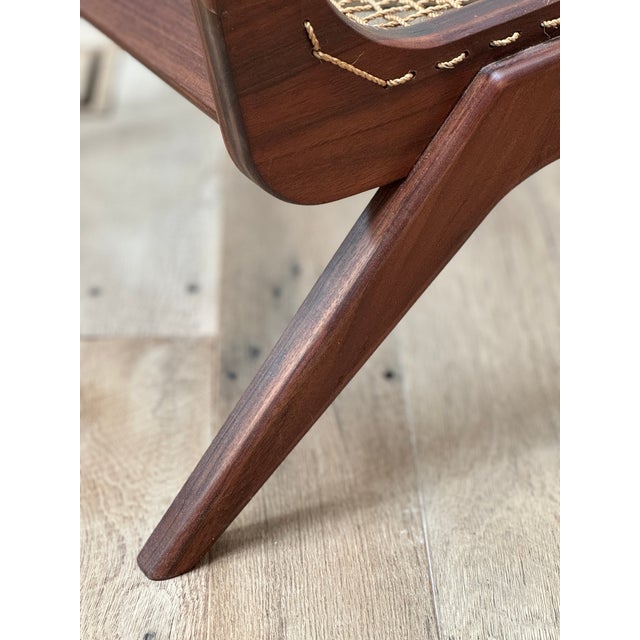 Wood and Rope Lounge Chair For Sale - Image 11 of 12
