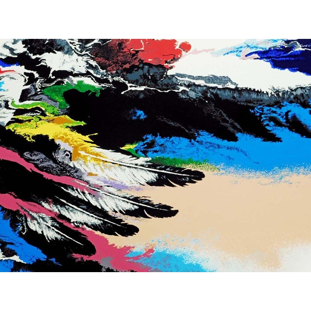 Abstract 1990s "Thunderbird" Abstract Serigraph by Robert Katona For Sale - Image 3 of 10