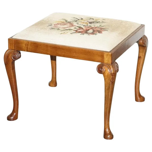 Victorian Hand Carved Queen Anne Legs Piano Stool For Sale - Image 13 of 13