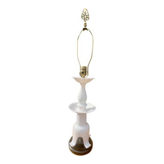 Vintage Mid Century Asian Style Table Lamp For Sale