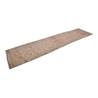 Antique Wool Hallway Runner For Sale