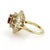 This beautiful Estate cocktail ring is crafted from 14k yellow gold with a fine polished finish and has a three tier with...