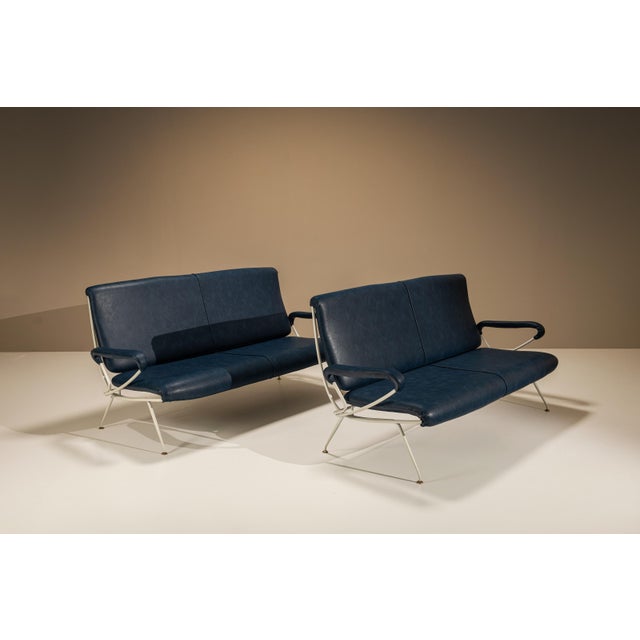 1950s D 57 Two-Seater Sofas by Rinaldi for Mim Roma, Italy, 1956, Set of 2 For Sale - Image 5 of 12