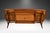 Wood Mid Century Lane Esteem Cane Front Walnut Coffee Table For Sale - Image 7 of 13