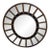 Round Regency Mirror With Nailheads For Sale